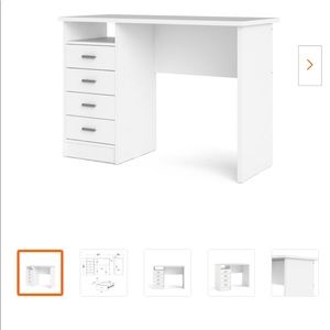 Tvilum 4 drawer desk brand new